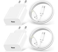 Caricatore for Iphone,2 Pezzi Caricabatterie Rapido Da 20 W Con 2 Pezzi 2M Cavo