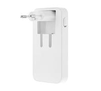 Caricatore GaN 65W TnB CHFOLD65W USB-C USB-A Bianco