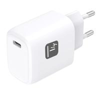 Techly 621918 Caricatore Alimentatore GaN USB-C™ da Muro 20W Bianco