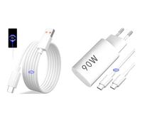 Caricatore HyperCharger per Xiaomi 90W con Cavo USB C 1M + 2M, Compatto con Tecnologia GaN, Ricarica Rapida, Controllo della Temperatura Avanzato, Caricabatterie USB C per Xiaomi per POCO per Redmi