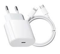 Caricatore iPhone, 20W USB C Caricabatterie iPhone con 2M Cavo per i Phone 14/14 Pro/14 Pro Max/14 Plus/13/12/11, Caricatore USB C Spina Alimentatore Presa Carica Adattatore Muro Ricarica