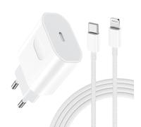 Caricatore iPhone Certificato Apple MFi, Caricabatterie USB C da 25W per iPhone 14/13/12/11/Pro Max Plus Mini SE XR X XS, Caricabatteria i Phone Veloce con Cavo Lightning da 2m