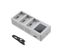 Caricatore LCD a 3 slot compatibile con DJI Mini 5 Pro/ 4/3 Pro/3 - PD 100W Ricarica rapida per la manutenzione della batteria del drone