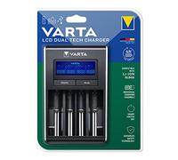 Caricatore LCD Dual Tech: progettato per batterie Li-Ion e Ni-MH. Ideale per uso domestico e professionale. Funziona con tensione 100/240 V. Ricarica rapida e sicura senza batterie!