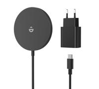 Caricatore magnetico da 15 W, adattatore wireless | Compatibile con iPhone 18/17e/17/16/15/14/13/12 Pro Max/Air/Plus/Pro, stazione di ricarica induttiva magnetica, colore nero