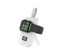 Caricatore magnetico portatile per Apple Watch, 2500 mAh Power Bank per iWatch, caricatore wireless per Apple Watch serie 9/8/7/6/5/4/3/2/SE 2/Ultra (bianco)