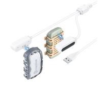 Caricatore magnetico solo per GPS Dog XL e XL Adventure Tracker, cavo USB 2 in 1 di ricarica rapida, durevole cavo di ricarica magnetico per GPS Tractive Smart Dog e dispositivo GPS per animali