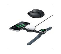 CARICATORE MAGSAFE ANKER MagGo Foldable 3-in-1 da 15W, Nero