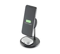 Cellularline Mag Duo Wireless Charger Supporto con carica wireless 2 in 1 per dispositivi Apple