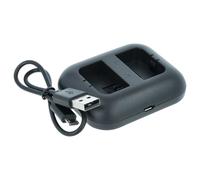Caricatore Micro-USB per Sony Alpha NEX-5K NEX-5KS NEX-5H NEX-5HB 8,4V duale
