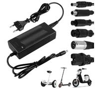 Caricatore Monopattino Elettrico: 42V 2A Caricabatteria per Scooter Elettrico con 6 Connettori, 36V Caricatore Monopattino Elettrico per Hoverboard, Xiaomi Scooter, Bici Equilibrata, Drifting Board