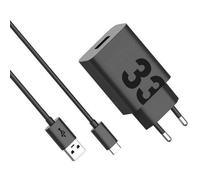 Caricatore Motorola TurboPower 33W GaN USB-C Ricarica Rapida Universale Nero