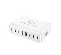 Caricatore Multi USB Da 70 W A 8 Porte Con Cavo Multiplo For Telefono Cellulare Stazione Di Ricarica Tavolo For Tablet Portatile