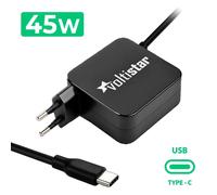 Caricatore Multitensione USB-C Per Portatile 5V-20V 2.25A 45W Nero