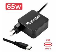 Caricatore Multitensione USB-C Per Portatile 5V-20V 3.25A 65W Nero