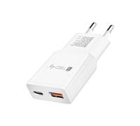 Techly 624018 Caricatore Alimentatore USB-C™ 30W e USB-A QC da Muro Bianco