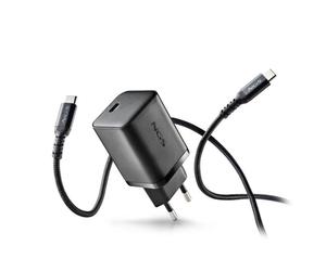 Caricatore NGS Bud 65W-C GaN USB-C 65W con cavo 1,5 m nero