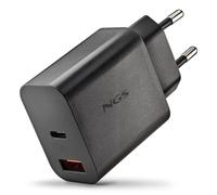 Caricatore NGS ERA 30W Black GaN USB-C USB-A Ricarica Rapida