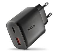 Caricatore NGS ERA 45W Black GaN 2 Porte 45W Power Delivery Quick Charge