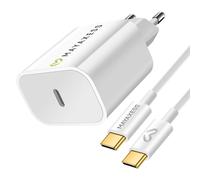 Caricatore parete 20W + cavo USB-C 1 m per Google Pixel 10/10 Pro/10 Pro XL/10
