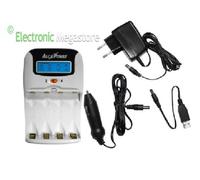 Caricatore Per 2 o 4 Batterie EnerReady AAA o AA STILO o MINISTILO con display