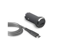 Caricatore per accendisigari da 2,4A e cavo da micro-USB a USB-A da 1,2 m