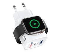 CARICATORE PER APPLE WATCH 20W 3 IN 1 USB C ALIMENTATORE RAPIDO GA N PD3.0 HARIB