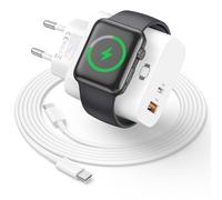 Caricatore per Apple Watch, 3 in 1 20W Caricabatterie USB C con Cavo di Ricarica Rapida 2M per 2 Porte, Caricatore iWatch per Apple Watch 10/9/8/7/Ultra, iPhone16 15 Pro Max, iPad Pro/Air/iPad mini