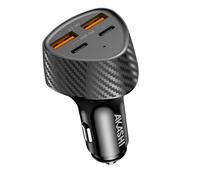 Caricatore per auto a ricarica rapida 50W 2x USB-C / 2x USB Power Delivery