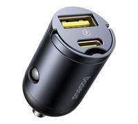 Caricatore per Auto Baseus Tiny Star Mini USB-C e USB-A Nero