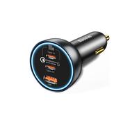 Caricatore per auto - BASEUS - TZCCZZM-0G - 2xType-C - Ricarica rapida - Nero