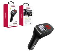Caricatore per auto Bluetooth FM Player con porta USB e Aux - Nera