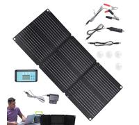 Caricatore per auto solare, batteria a energia solare, 200 W, batteria del pannello del generatore, impermeabile, flessibile, 12 - 24 V, pieghevole, auto, camion, barca, veicolo