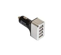 Caricatore per auto USB RealPower a 4 porte - alimentatore - auto - 2400 mA - 4 punti di connessione in uscita (USB (solo alime