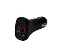 Caricatore per auto USB - StarTech.com - 2 porte - 24 W - Nero - Smart IC