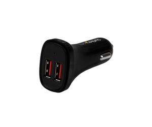 Caricatore per auto USB - StarTech.com - 2 porte - 24 W - Nero - Smart IC