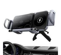 Caricatore per auto wireless - docking automatico per cellulare, 15 W Coil Fast Charge Mount, Smart Sensor Clamp Cradle, supporto per harmetboard di ventilazione regolabile | SUV RV Console