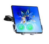 Caricatore per auto wireless - per cellulare automatico da 15 W con design a doppia bobina, pieghevole per veicoli | Dispositivo di ricarica del cellulare universale per ventilazione