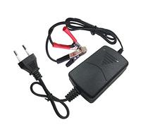 Caricatore per batteria al piombo sigillato per auto, 12 V, 1000 mA. Caricatore automatico con protezione da cortocircuito, caricatore universale per camion, camper, moto (nero)