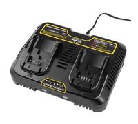 Caricatore per batteria Dewalt DCB115 18 V XR, KEATFE Dual 3 A 12 V-20 V MAX agli ioni di litio con 2 porte USB da 2,1 A per batteria Dewalt da 18 V DCB, caricatore di ricambio per serie DCB, ecc