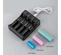 Caricatore Per Batterie 18650 Con Display A LED Usb C Da 1/2/3/4 Slot