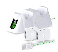 Caricatore per Controller Xbox Series S/X Stealth Twin Battery Packs & Dock Bianco
