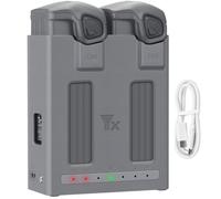 Caricatore per DJI Mavic 4 per hub di ricarica a due vie, stazione di ricarica USB, due batterie ricaricabili, accessori per droni (senza batteria