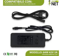 Caricatore per hoverboard compatibile Swagway X1 [84W 2A 42V]