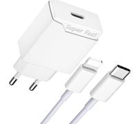 Caricatore per iPhone 14 13 12 11 10 X XS XR SE Plus Pro MAX Mini Originale Ricarica Rapida Caricabatterie Veloce per Cellulare Apple 20W USB C Adattatore con Cavo iPhone Fast Charging