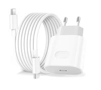 Caricatore per iPhone 17/17 Air/17 Pro/17 Pro Max/16 15 16e/16 15 Pro Max/16 15 Plus/iPad Pro/Air,iPad 10 Generazione, 20W USB C Caricabatterie Rapido Presa Alimentatore Adattatore Spina con 2M Cavo