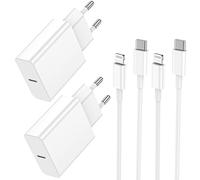 Caricatore per iPhone, Caricabatterie USB C Rapido Alimentatore Presa 2 Pack With 3m USB C- Lightning Spina Per Apple iPhone 14/13/12/11/Pro/Pro Max/XS/XR/X/iPad/Adattatore Caricabatteria Veloce