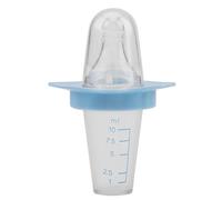 Caricatore per medicina del Silicone per neonati con una scala di capacità di 10ml,Modello nipple in silicone di simulazione Alimentatore pacifista per neonati per alimentazione, liquido, succo, acqua