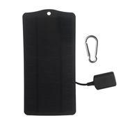 Caricatore per pannello solare, 5 V, 2,5 W, caricatore per cellulare, pannello solare, portatile, USB C, ricarica rapida per esterni, 3,7 V-5 V, 0-500 MA, per campeggio, escursionismo, attività