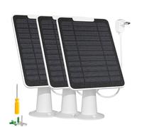 Caricatore per pannello solare compatibile con fotocamera Arlo Essential Spotlight/XL, caricatore per pannello solare Arlo Essential da 5 W, impermeabile IP65, cavo micro USB da 3 m e montaggio a